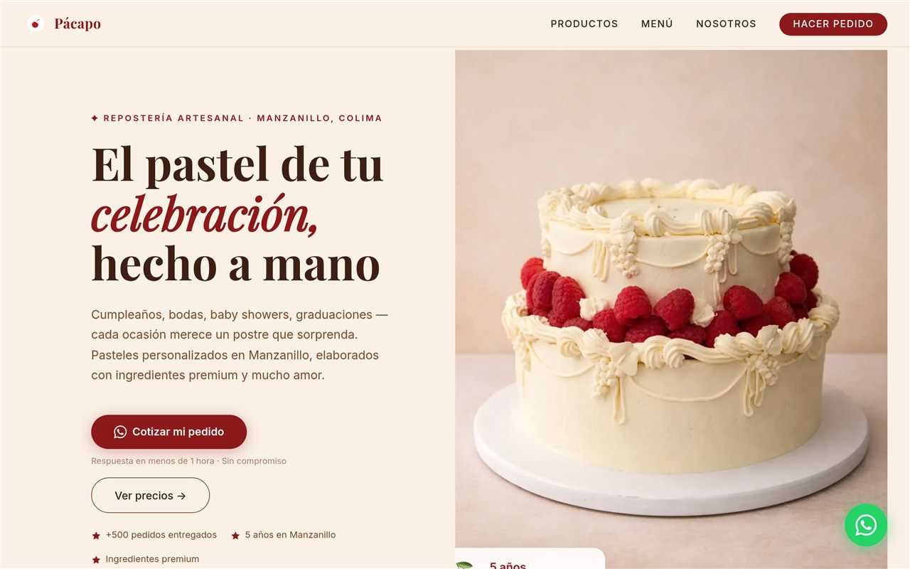 Pacapó Bakery pre-order platform